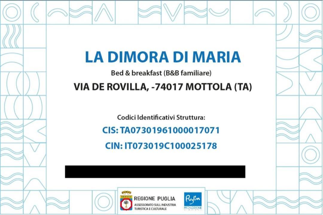 La Dimora Di Maria Villa Mottola Buitenkant foto
